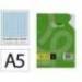 RECAMBIO LIDERPAPEL DIN A5 100 HOJAS 75 GR MILIMETRADO SIN MARGEN 6 TALADROS