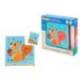 PUZLE INFANTIL IMAGINOVO MADERA CUBOS DE ANIMALES +24 MESES 15 PIEZAS INCLUYE 12 PATRONES 22X22X6,4CM