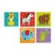 PUZLE INFANTIL IMAGINOVO MADERA CUBOS DE ANIMALES +24 MESES 15 PIEZAS INCLUYE 12 PATRONES 22X22X6,4CM