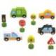 JUEGO INFANTIL IMAGINOVO MADERA VEHICULOS Y SEÑALES DE TRAFICO +3 AÑOS 16 PIEZAS 30X22X4CM