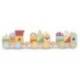 JUEGO INFANTIL IMAGINOVO MADERA TREN FIGURAS APILABLES CON RUEDAS +18 MESES 38X9,5X7,5CM