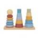 JUEGO INFANTIL IMAGINOVO MADERA TORRE DE FORMAS APILABLES +18 MESES 17 PIEZAS 28X20X9CM