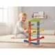 JUEGO INFANTIL IMAGINOVO MADERA TORRE DE DESLIZAMIENTO CON 7 NIVELES INCLUYE 6 COCHES +18 MESES 38X32X14CM