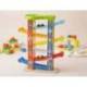 JUEGO INFANTIL IMAGINOVO MADERA TORRE DE DESLIZAMIENTO CON 7 NIVELES INCLUYE 6 COCHES +18 MESES 38X32X14CM