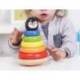 JUEGO INFANTIL IMAGINOVO MADERA FORMA DE PINGUINO TORRE DE FORMAS APILABLES +12 MESES 7 PIEZAS 18X12X12CM