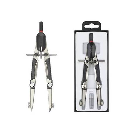 COMPAS ROTRING COMPACT MICROMETRICO AJUSTE RAPIDO LONGITUD 17 CM CIRCUNFERENCIA 36 CM