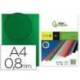 Tapa de Encuadernacion Polipropileno Liderpapel DIN A4 Verde 0.8mm pack 50 uds