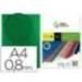 Tapa de Encuadernacion Polipropileno Liderpapel DIN A4 Verde 0.8mm pack 50 uds
