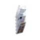 EXPOSITOR MURAL ARCHIVO 2000 DE PARED 6 BANDEJAS DIN A4 TRANSPARENTE 155X239X665 MM SEPARADORES MOVILES AJUSTABLES