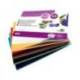 Cartulina metalizada marca Liderpapel 5 colores surtidos a4 235 g/m2