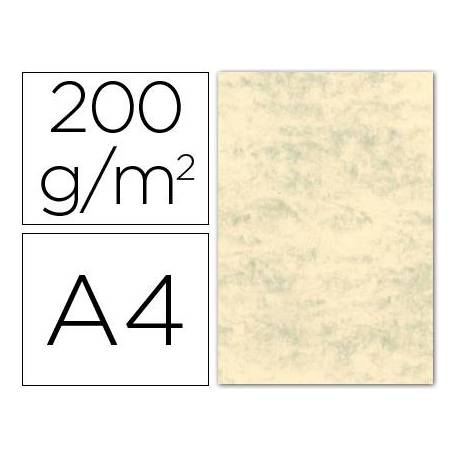 Cartulina marmoleada DIN A4 color Crema