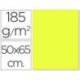 Cartulina Guarro amarillo limon 500 x 650 mm de 185 g/m2