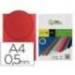 Tapa de Encuadernacion Polipropileno Liderpapel DIN A4 Color Rojo 0,5 mm pack 100 uds