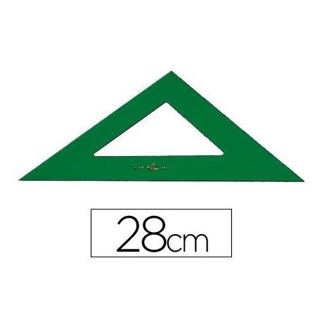 Escuadra faber 28 cm plastico verde