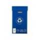 CONTENEDOR PAPELERA RECICLAJE LIDERPAPEL CARTON RECICLADO PARA PAPEL Y CARTON 450X350X650 MM 70 LITROS AZUL