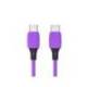 CABLE USB-C A USB-C Q-CONNECT PVC LONGITUD 1M MORADO