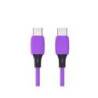CABLE USB-C A USB-C Q-CONNECT PVC LONGITUD 1M MORADO