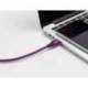 CABLE USB-C A USB-C Q-CONNECT PVC LONGITUD 1M MORADO