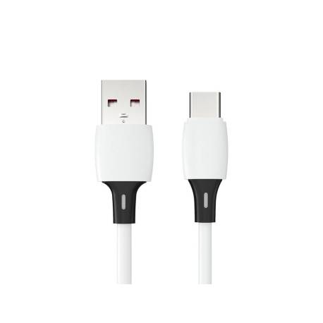 CABLE USB-C A USB-A Q-CONNECT PVC LONGITUD 2M BLANCO