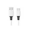 CABLE USB-C A USB-A Q-CONNECT PVC LONGITUD 2M BLANCO