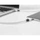 CABLE USB-C A APPLE Q-CONNECT PVC LONGITUD 2M BLANCO