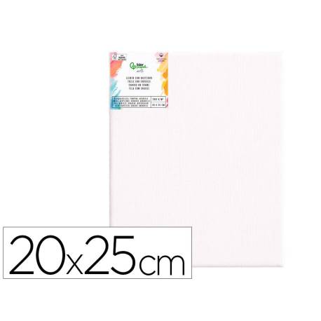 BASTIDOR LIDERPAPEL 3P LIENZO GRAPADO PARTE TRASERA ALGODON 100% BORDES MADERA 20X25 CM GRAMAJE 280G/M2 CERTIFICADO