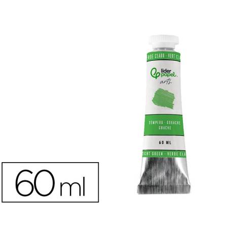 PINTURA GOUACHE/TEMPERA LIDERPAPEL TUBO DE ALUMINIO DE 60 ML COLOR VERDE CLARO
