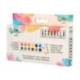 ACUARELA LIDERPAPEL 12 COLORES CON PINCEL DE AGUA RELLENABLE ESTUCHE DE PLASTICO