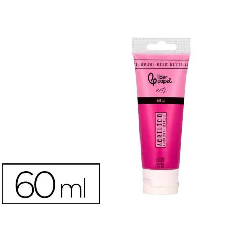 PINTURA ACRILICA LIDERPAPEL TUBO DE PLASTICO DE 60 ML COLOR MAGENTA