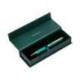 BOLIGRAFO BELIUS WILD WEST ALUMINIO COLOR VERDE TINTA COLOR AZUL CAJA DE DISEÑO