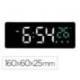 RELOJ Q-CONNECT SOBREMESA DIGITAL CON TEMPERATURA 3 ALARMAS CONTROL DE VOZ 160X60X25MM