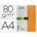 Papel color Liderpapel color naranja A4 80 g/m2 100 hojas