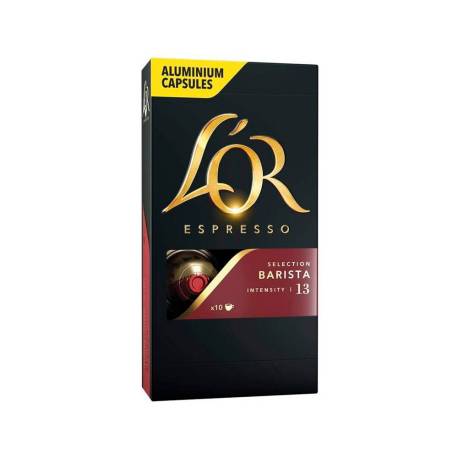 CAFE L'OR ESPRESSO BARISTA INTENSIDAD 13 CAJA DE 10 CAPSULAS XXL COMPATIBLE NESPRESSO