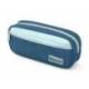 ESTUCHE PORTATODO LIDERPAPEL DUO 2 CREMALLERAS CON BOLSILLOFRONTAL AZUL OSCURO 220X90X50 MM