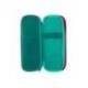 ESTUCHE PORTATODO LIDERPAPEL FUNKY 3 CREMALLERAS CON APERTURAS LATERALES AZUL FUSCIA TURQUESA 220X100X65 MM