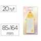 BLOC NOTAS ADHESIVAS IMAGINOVO LETTER CON MENSAJE TRASERO POLLITO 20 HOJAS 85X164 MM