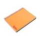 CUADERNO ESPIRAL LIDERPAPEL A7 MICRO WONDER TAPA PLASTICO 100H 90 GR CUADRO 5MM 4 BANDAS COLOR NARANJA