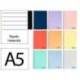 Bloc Liderpapel DIN A5 wonder rayado horizontal 80 hojas con margen tapa plástico 90 gr color “no se puede elegir”