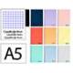 Bloc Liderpapel DIN A5 wonder cuadro 4mm con margen 80 hojas tapa plástico 90 gr color “no se puede elegir”