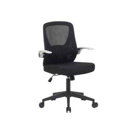 SILLA Q-CONNECT OFICINA TERNI MALLA ALT MAX 1050 MM ANC 500 MM PROF 480 MM COLOR NEGRO CUERPO NEGRO
