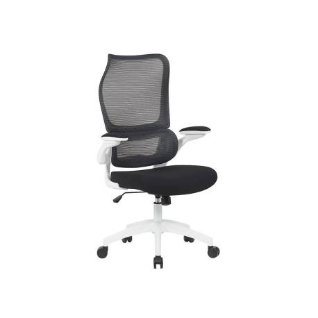 SILLA Q-CONNECT OFICINA CATANIA MALLA ALT MAX 1230 MM ANC 510 MM PROF 490 MM RUEDAS PREMIUM COLOR NEGRO BLANCO