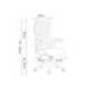 SILLA Q-CONNECT OFICINA CATANIA MALLA ALT MAX 1230 MM ANC 510 MM PROF 490 MM RUEDAS PREMIUM COLOR GRIS BLANCO