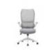 SILLA Q-CONNECT OFICINA CATANIA MALLA ALT MAX 1230 MM ANC 510 MM PROF 490 MM RUEDAS PREMIUM COLOR GRIS BLANCO