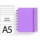 CUADERNO INGENIOX FOAM A5 80H RAYADO HORIZONTAL VIOLETA