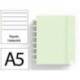 CUADERNO INGENIOX FOAM A5 80H RAYADO HORIZONTAL VERDE PASTEL