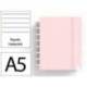 CUADERNO INGENIOX FOAM A5 80H RAYADO HORIZONTAL ROSA PASTEL