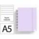 CUADERNO INGENIOX FOAM A5 80H RAYADO HORIZONTAL MALVA PASTEL