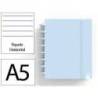 CUADERNO INGENIOX FOAM A5 80H RAYADO HORIZONTAL AZUL PASTEL