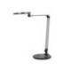 LAMPARA DE OFICINA Q-CONNECT SOBREMESA PROFESIONAL ALUMINIO 9W 120 LED CARGADOR MOVIL COLOR NEGRO
