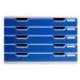 MODULO CAJONES SOBREMESA EXACOMPTA SYSTEM 5 CAJONES POLIESTIRENO DIN A3 AZUL/GRIS 350X288X320 MM